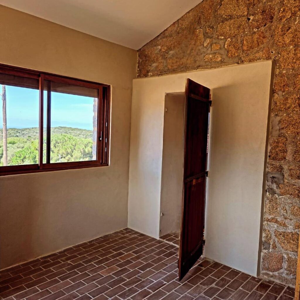 Rénovation - rénovation complète d'une terrasse non couverte en pièce supplémentaire, mur à la chaux, création d'une charpente